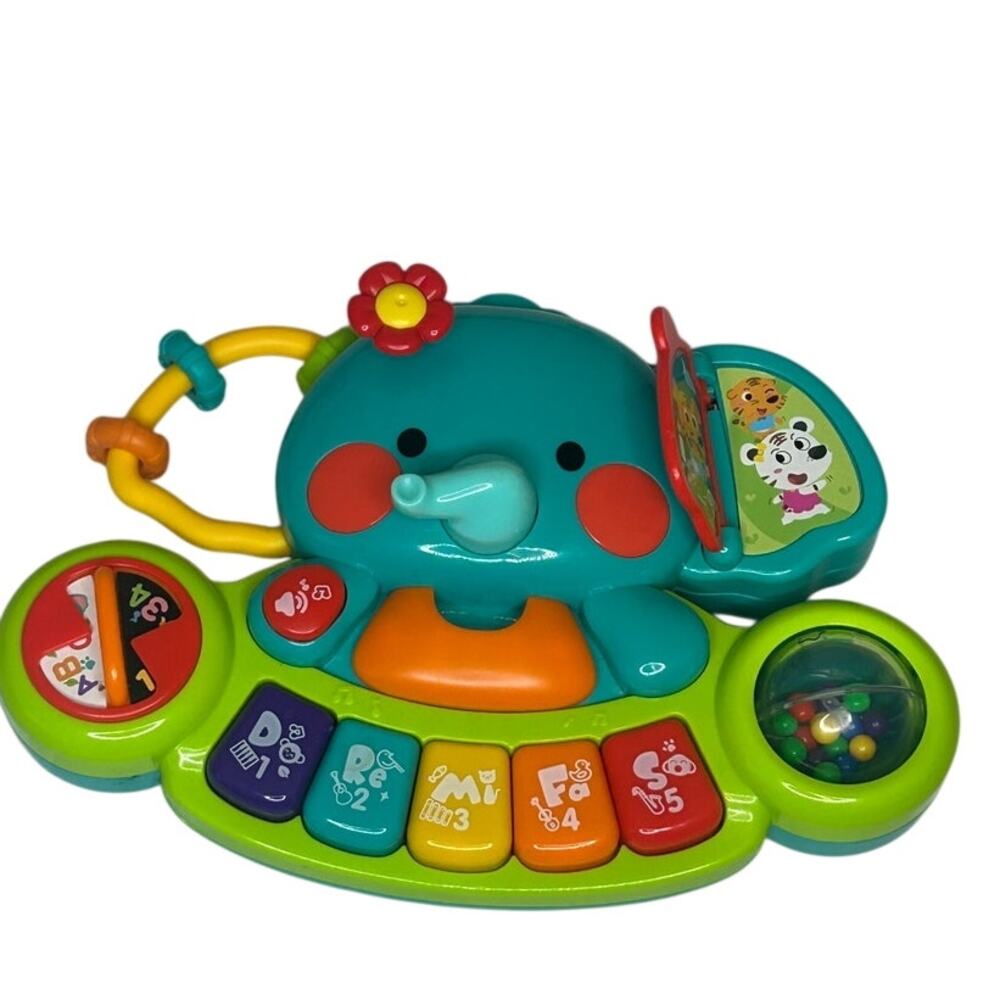 HOLA 2 in 1 6-12 M Elephant keyboard light up musical size 7.9x5.3